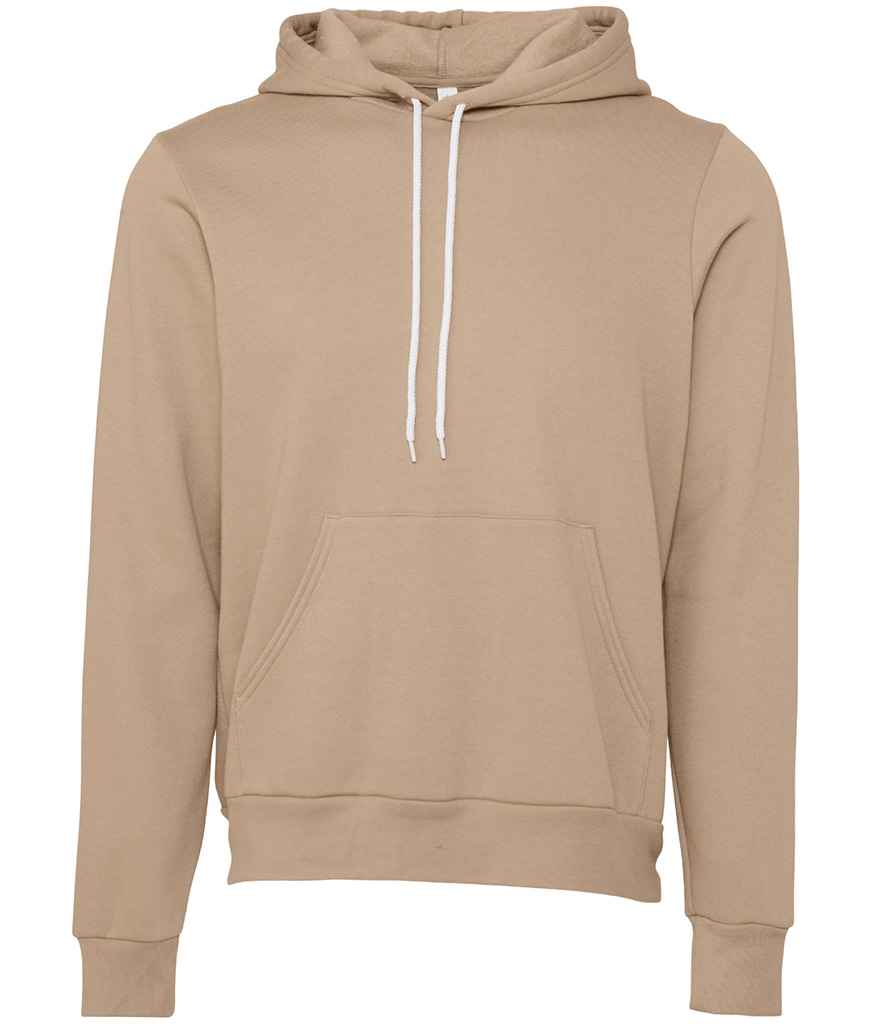 Canvas Unisex Pullover Hoodie in Tan by Bella+Canvas — Custom branded clothing by Print Press, featuring premium embroidery produced in our specialist print lab in the UK.