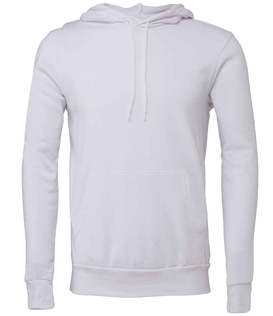 Canvas Unisex Pullover Hoodie in White by Bella+Canvas — Custom branded clothing by Print Press, featuring premium embroidery produced in our specialist print lab in the UK.