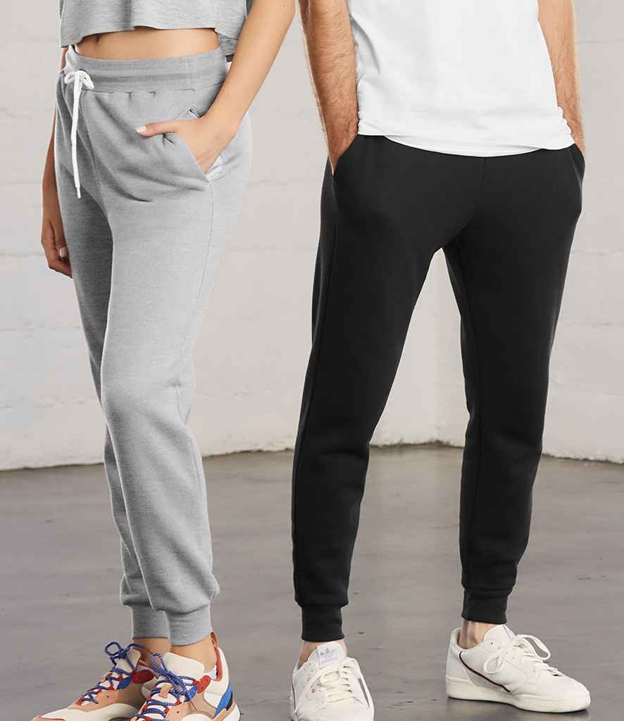 Canvas Unisex Jogger Sweatpants in Black by Bella+Canvas — Custom branded clothing by Print Press, featuring premium embroidery produced in our specialist print lab in the UK.