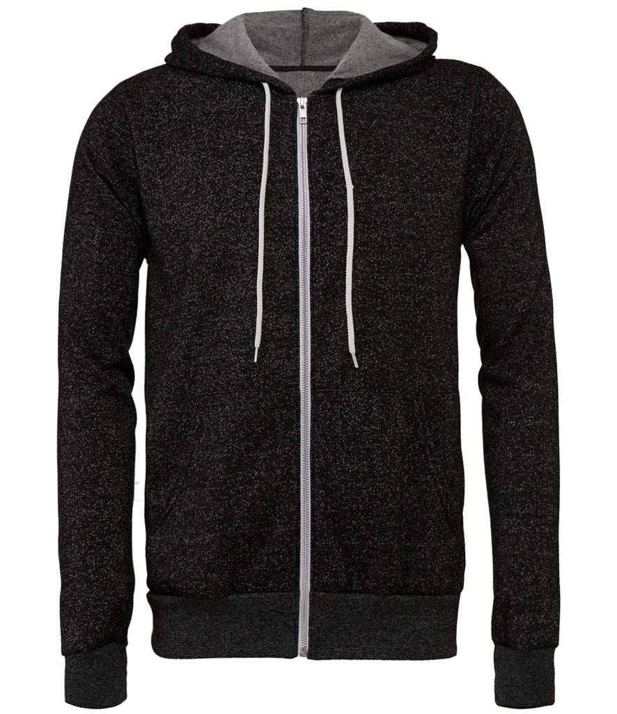 Canvas Unisex Full Zip Hoodie - (2nd Colours) in Dark Grey Heather by Bella+Canvas — Custom branded clothing by Print Press, featuring premium embroidery produced in our specialist print lab in the UK.
