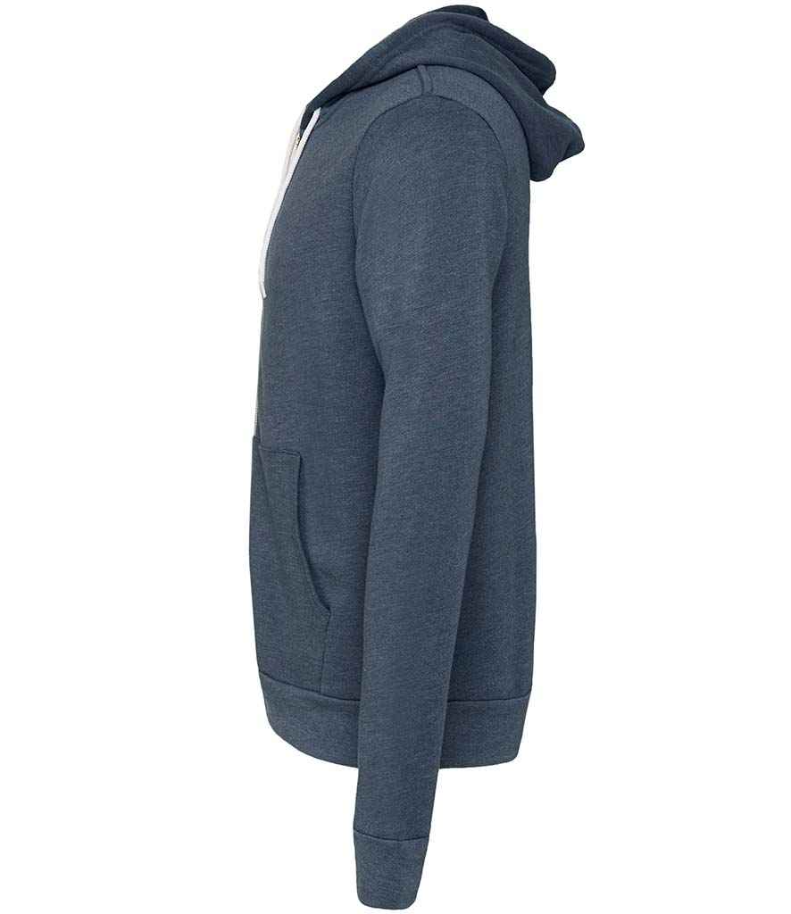 Canvas Unisex Full Zip Hoodie in by Bella+Canvas — Custom branded clothing by Print Press, featuring premium embroidery produced in our specialist print lab in the UK.