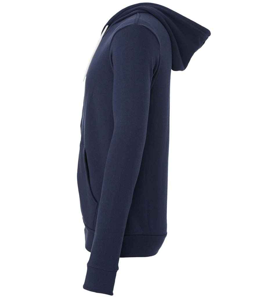 Canvas Unisex Full Zip Hoodie in by Bella+Canvas — Custom branded clothing by Print Press, featuring premium embroidery produced in our specialist print lab in the UK.