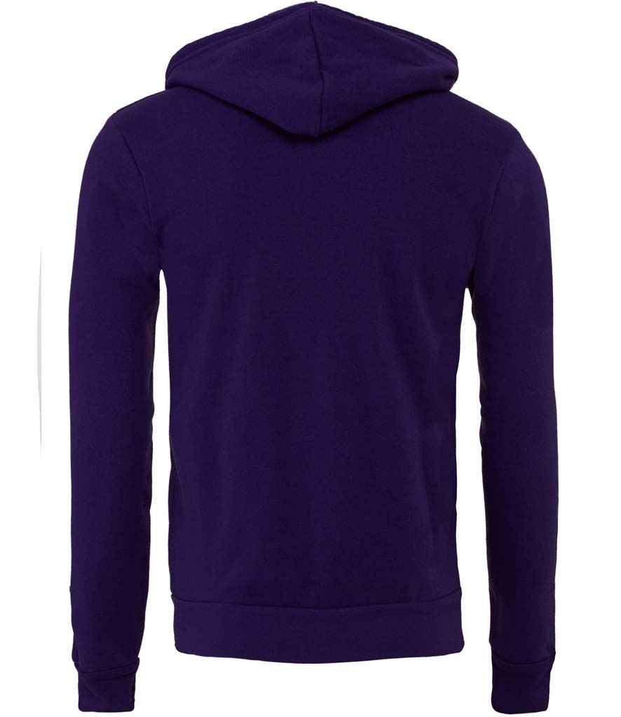 Canvas Unisex Full Zip Hoodie in by Bella+Canvas — Custom branded clothing by Print Press, featuring premium embroidery produced in our specialist print lab in the UK.