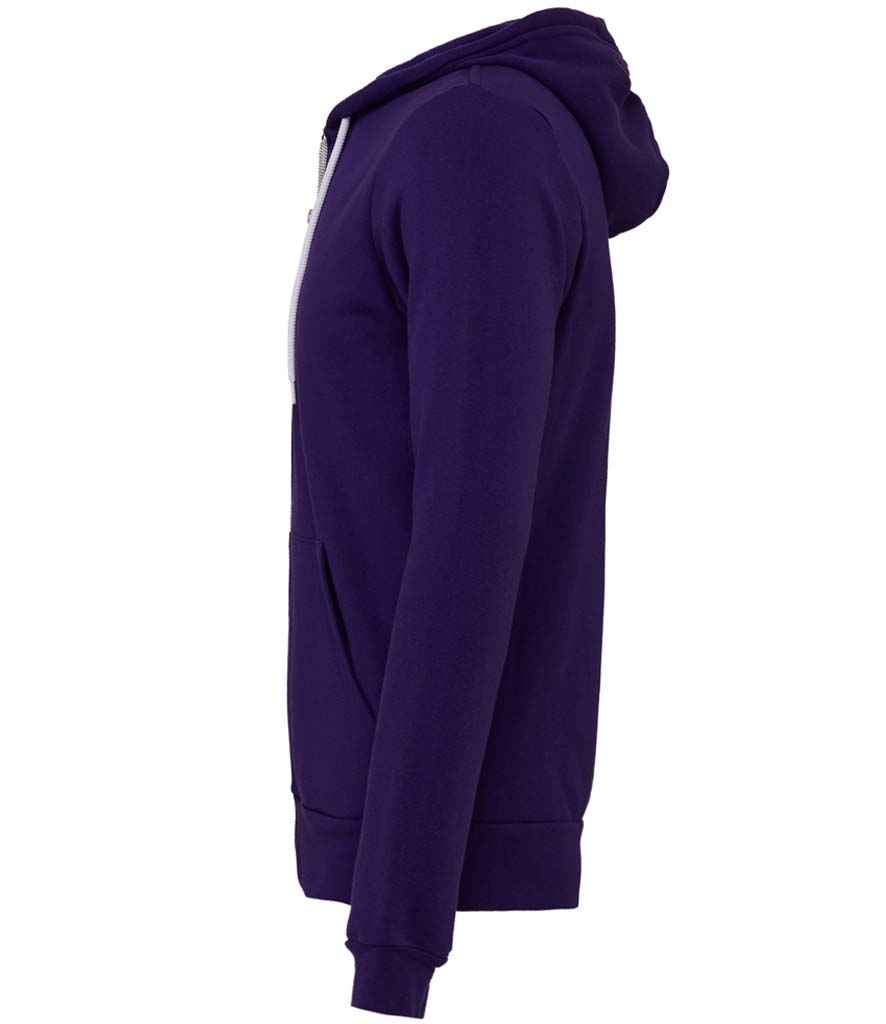 Canvas Unisex Full Zip Hoodie in by Bella+Canvas — Custom branded clothing by Print Press, featuring premium embroidery produced in our specialist print lab in the UK.