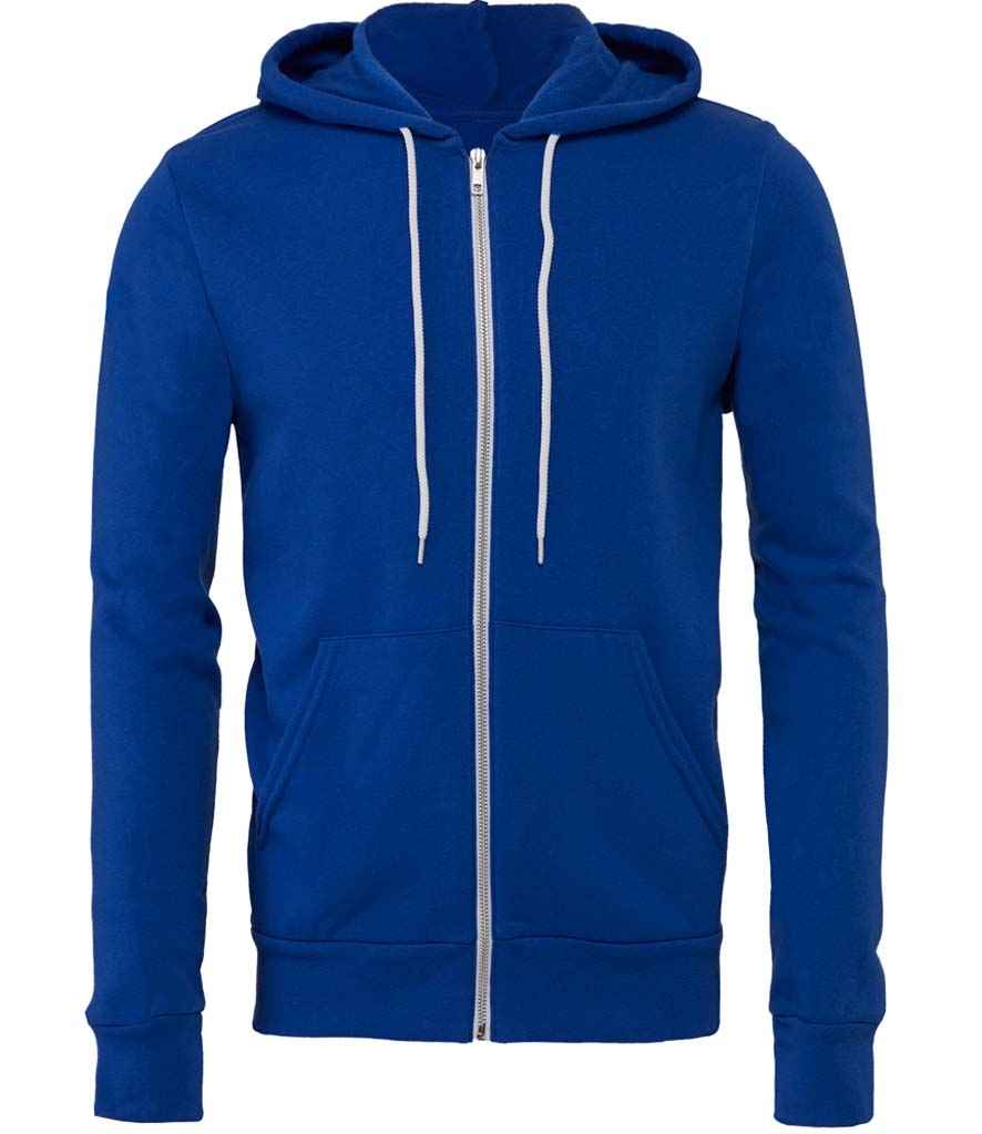 Canvas Unisex Full Zip Hoodie in by Bella+Canvas — Custom branded clothing by Print Press, featuring premium embroidery produced in our specialist print lab in the UK.