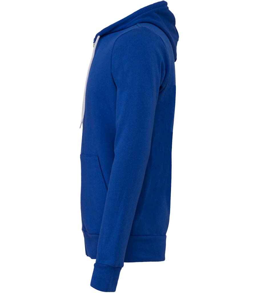 Canvas Unisex Full Zip Hoodie in by Bella+Canvas — Custom branded clothing by Print Press, featuring premium embroidery produced in our specialist print lab in the UK.