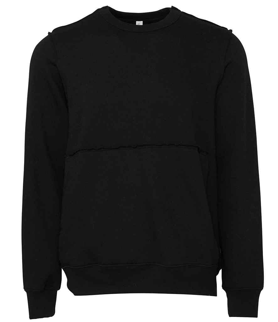Canvas Unisex Raw Seam Crew Neck Pullover in by Bella+Canvas — Custom branded clothing by Print Press, featuring premium embroidery produced in our specialist print lab in the UK.