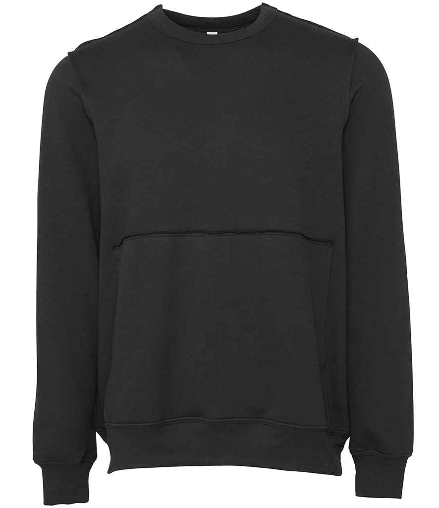 Canvas Unisex Raw Seam Crew Neck Pullover in by Bella+Canvas — Custom branded clothing by Print Press, featuring premium embroidery produced in our specialist print lab in the UK.