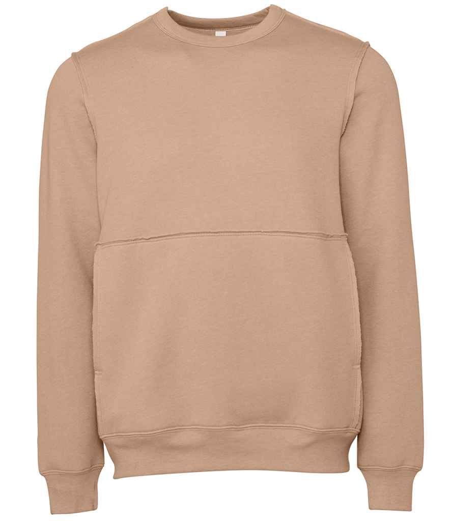 Canvas Unisex Raw Seam Crew Neck Pullover in by Bella+Canvas — Custom branded clothing by Print Press, featuring premium embroidery produced in our specialist print lab in the UK.