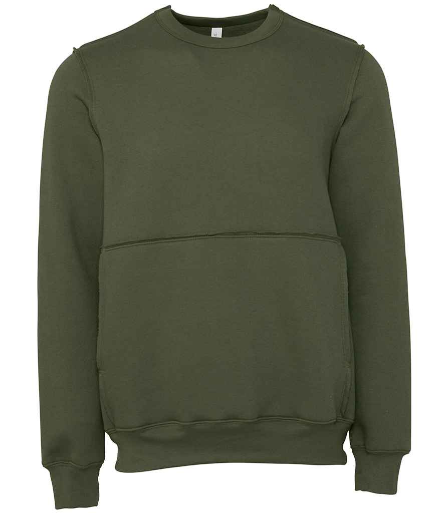 Canvas Unisex Raw Seam Crew Neck Pullover in by Bella+Canvas — Custom branded clothing by Print Press, featuring premium embroidery produced in our specialist print lab in the UK.