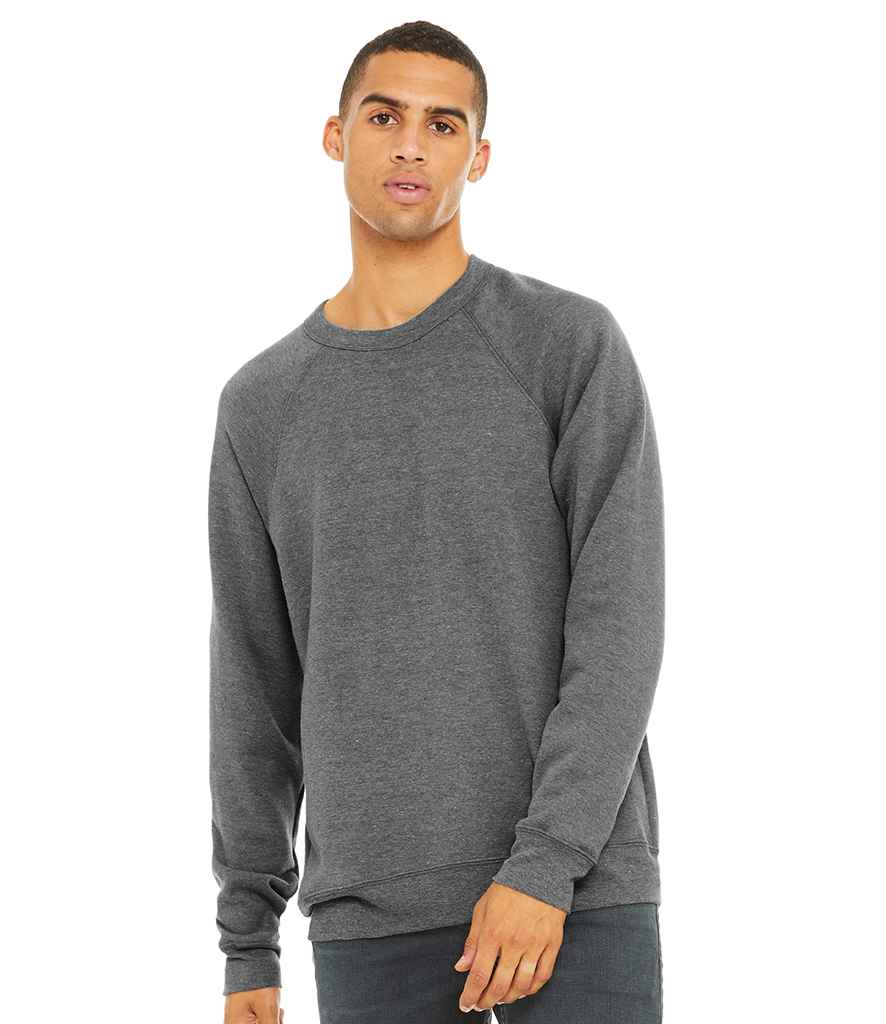 Canvas Unisex Sponge Fleece Sweatshirt in Grey Tri-Blend by Bella+Canvas — Custom branded clothing by Print Press, featuring premium embroidery produced in our specialist print lab in the UK.