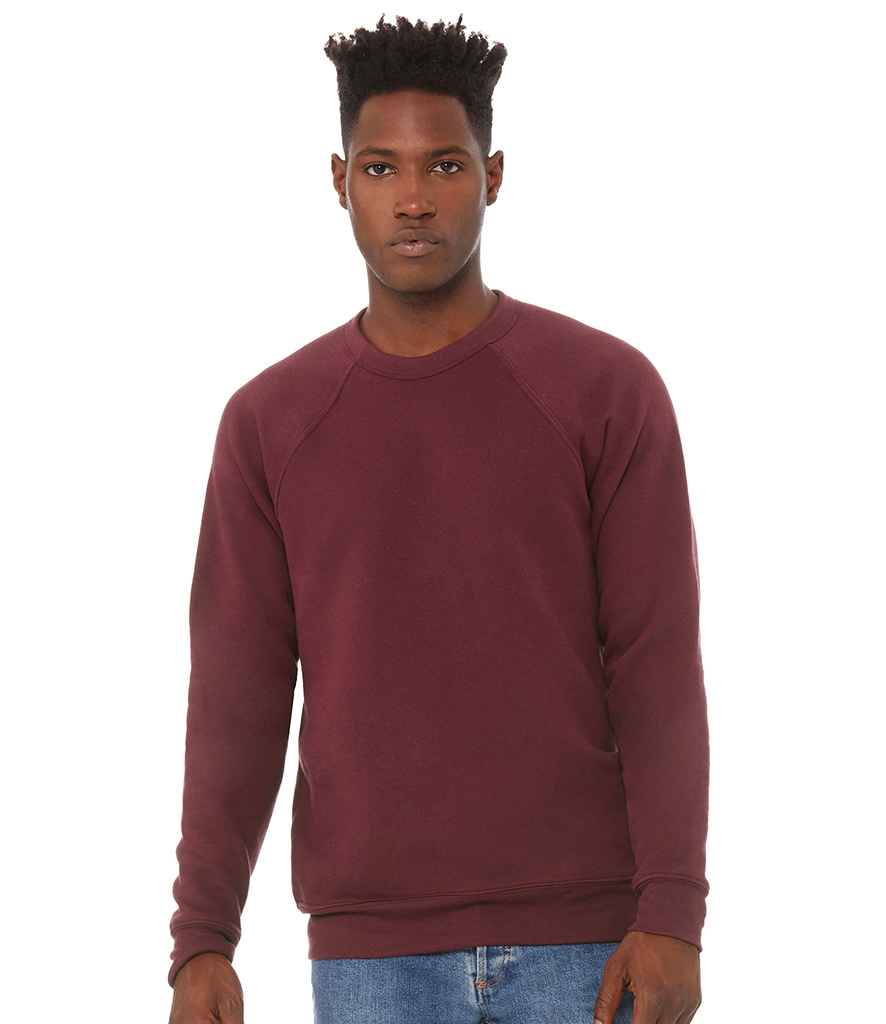 Canvas Unisex Sponge Fleece Sweatshirt in Maroon by Bella+Canvas — Custom branded clothing by Print Press, featuring premium embroidery produced in our specialist print lab in the UK.
