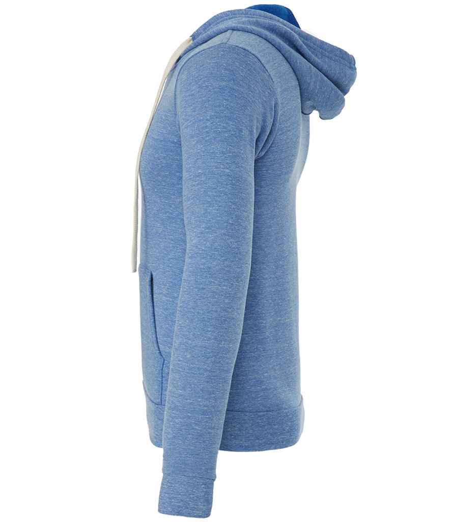 Canvas Unisex Tri-Blend Full Zip Hoodie in by Bella+Canvas — Custom branded clothing by Print Press, featuring premium embroidery produced in our specialist print lab in the UK.