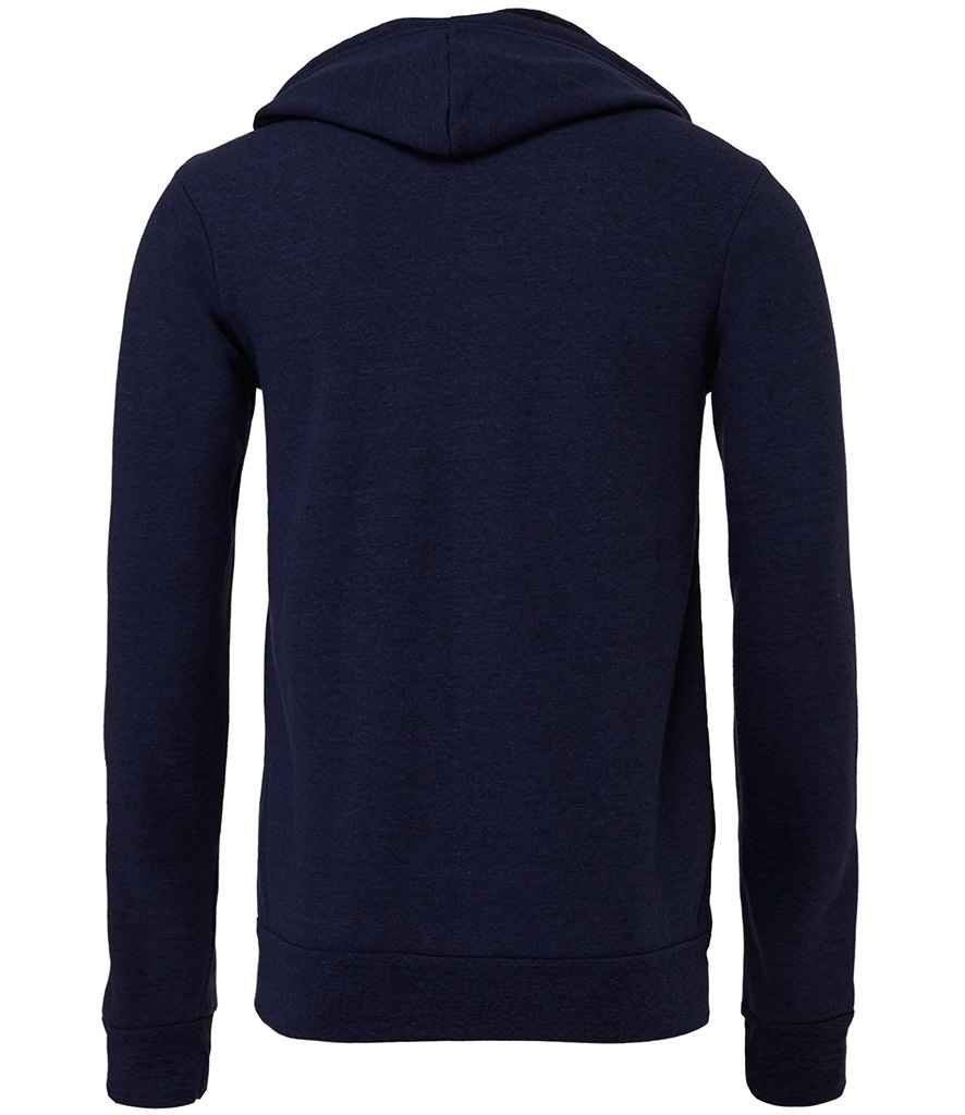 Canvas Unisex Tri-Blend Full Zip Hoodie in by Bella+Canvas — Custom branded clothing by Print Press, featuring premium embroidery produced in our specialist print lab in the UK.
