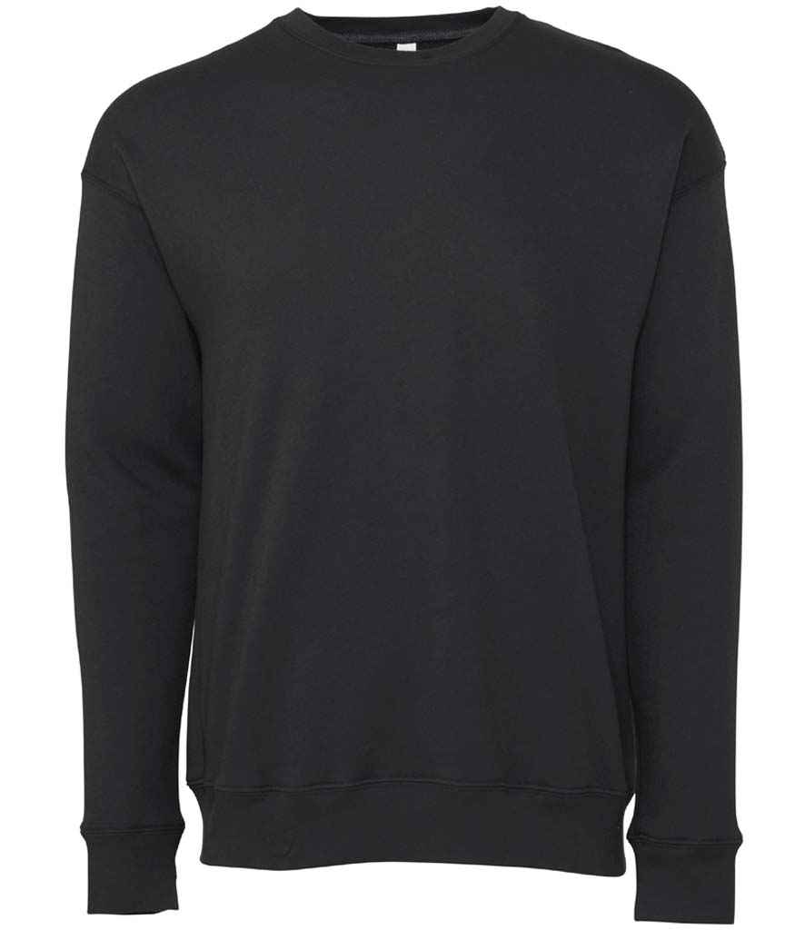 Canvas Unisex Drop Shoulder Sweatshirt in DTG Dark Grey by Bella+Canvas — Custom branded clothing by Print Press, featuring premium embroidery produced in our specialist print lab in the UK.