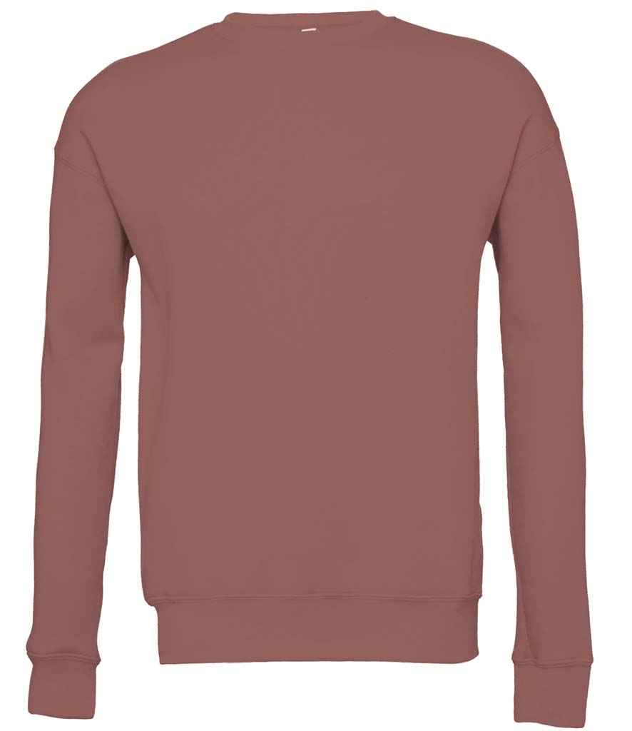 Canvas Unisex Drop Shoulder Sweatshirt in Mauve by Bella+Canvas — Custom branded clothing by Print Press, featuring premium embroidery produced in our specialist print lab in the UK.