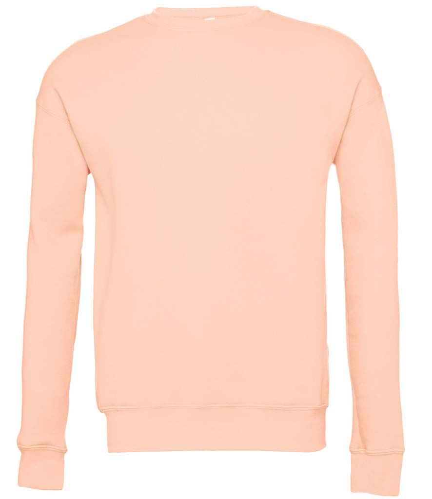 Canvas Unisex Drop Shoulder Sweatshirt in Peach by Bella+Canvas — Custom branded clothing by Print Press, featuring premium embroidery produced in our specialist print lab in the UK.