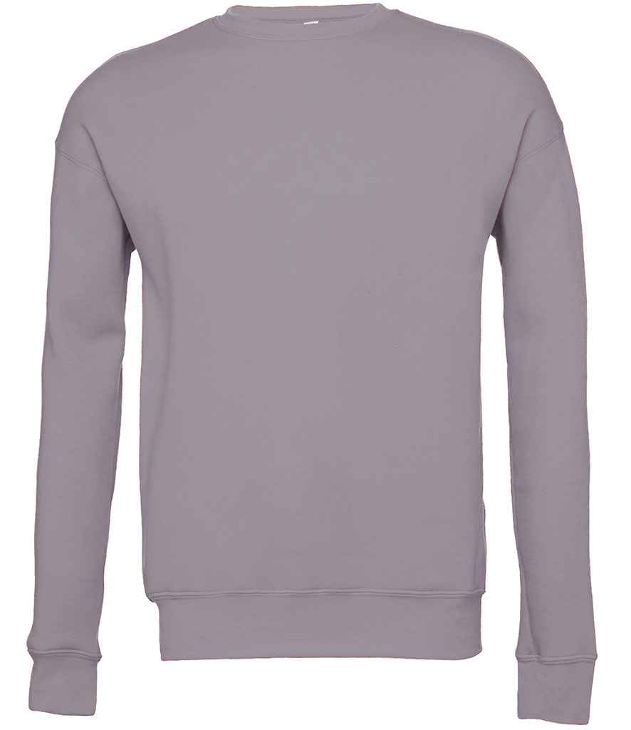 Canvas Unisex Drop Shoulder Sweatshirt in Storm by Bella+Canvas — Custom branded clothing by Print Press, featuring premium embroidery produced in our specialist print lab in the UK.