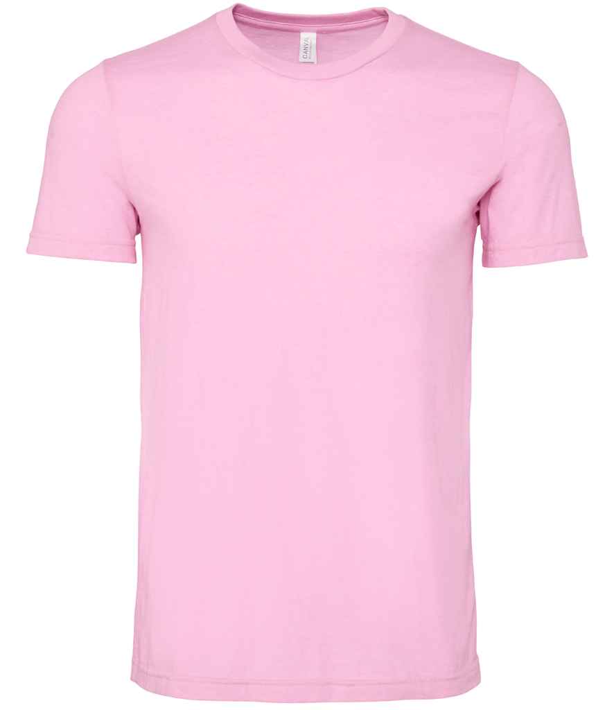 Canvas Unisex Heather CVC T-Shirt - (4th Colours) in Heather Bubble Gum by Bella+Canvas — Custom branded clothing by Print Press, featuring premium embroidery produced in our specialist print lab in the UK.