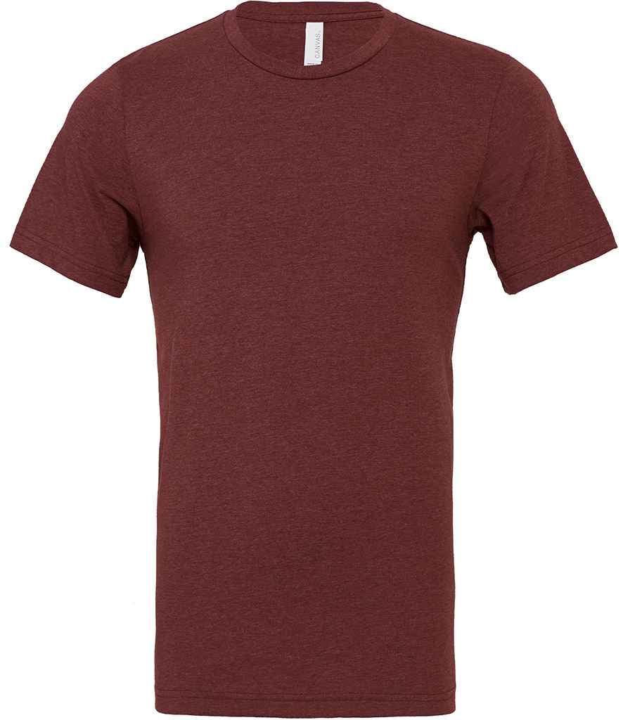 Canvas Unisex Heather CVC T-Shirt - (4th Colours) in Heather Cardinal Red by Bella+Canvas — Custom branded clothing by Print Press, featuring premium embroidery produced in our specialist print lab in the UK.