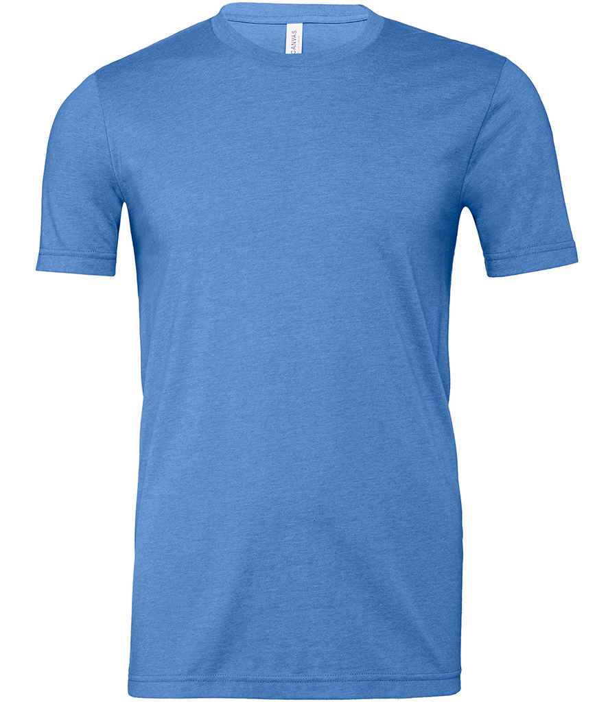 Canvas Unisex Heather CVC T-Shirt - (4th Colours) in Heather Columbia Blue by Bella+Canvas — Custom branded clothing by Print Press, featuring premium embroidery produced in our specialist print lab in the UK.