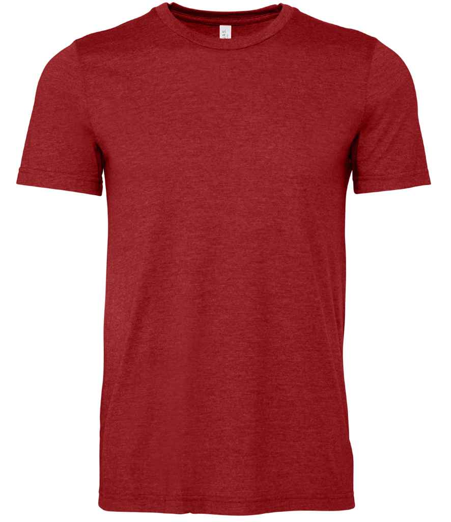 Canvas Unisex Heather CVC T-Shirt - (4th Colours) in Heather Canvas Red by Bella+Canvas — Custom branded clothing by Print Press, featuring premium embroidery produced in our specialist print lab in the UK.