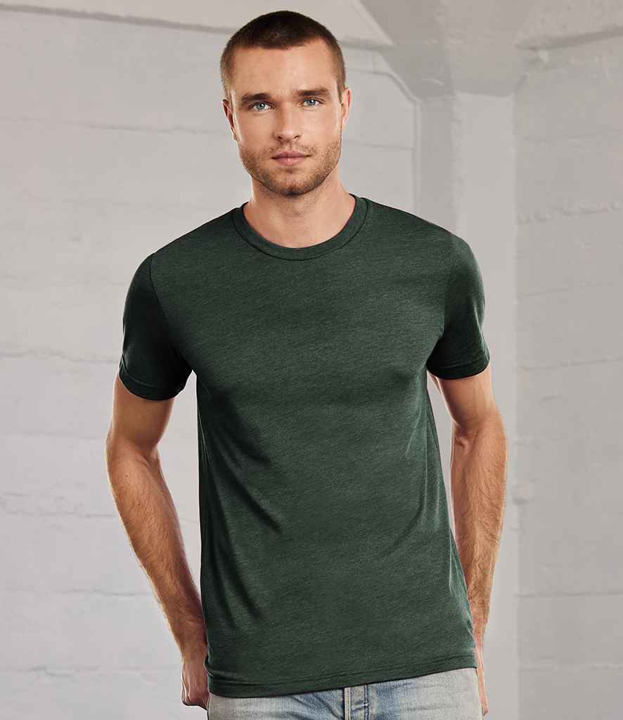 Canvas Unisex Heather CVC T-Shirt - (3rd Colours) in Heather Forest by Bella+Canvas — Custom branded clothing by Print Press, featuring premium embroidery produced in our specialist print lab in the UK.