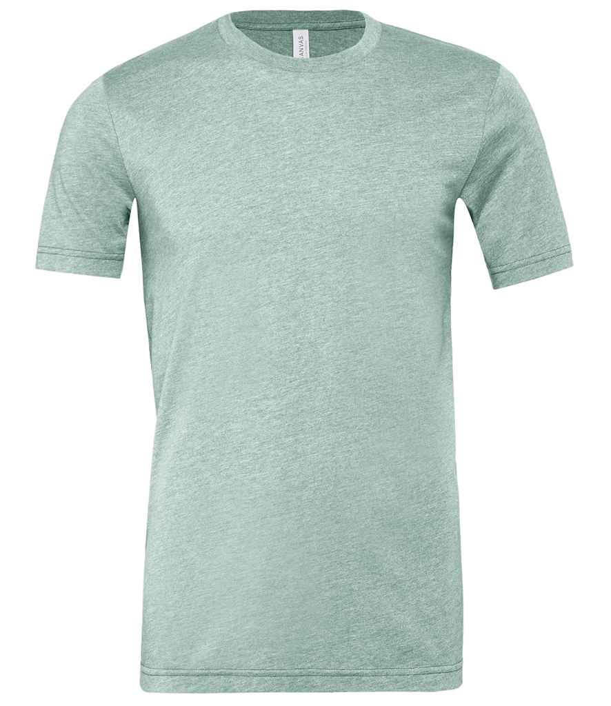 Canvas Unisex Heather CVC T-Shirt - (2nd Colours) in Heather Prism Dusty Blue by Bella+Canvas — Custom branded clothing by Print Press, featuring premium embroidery produced in our specialist print lab in the UK.