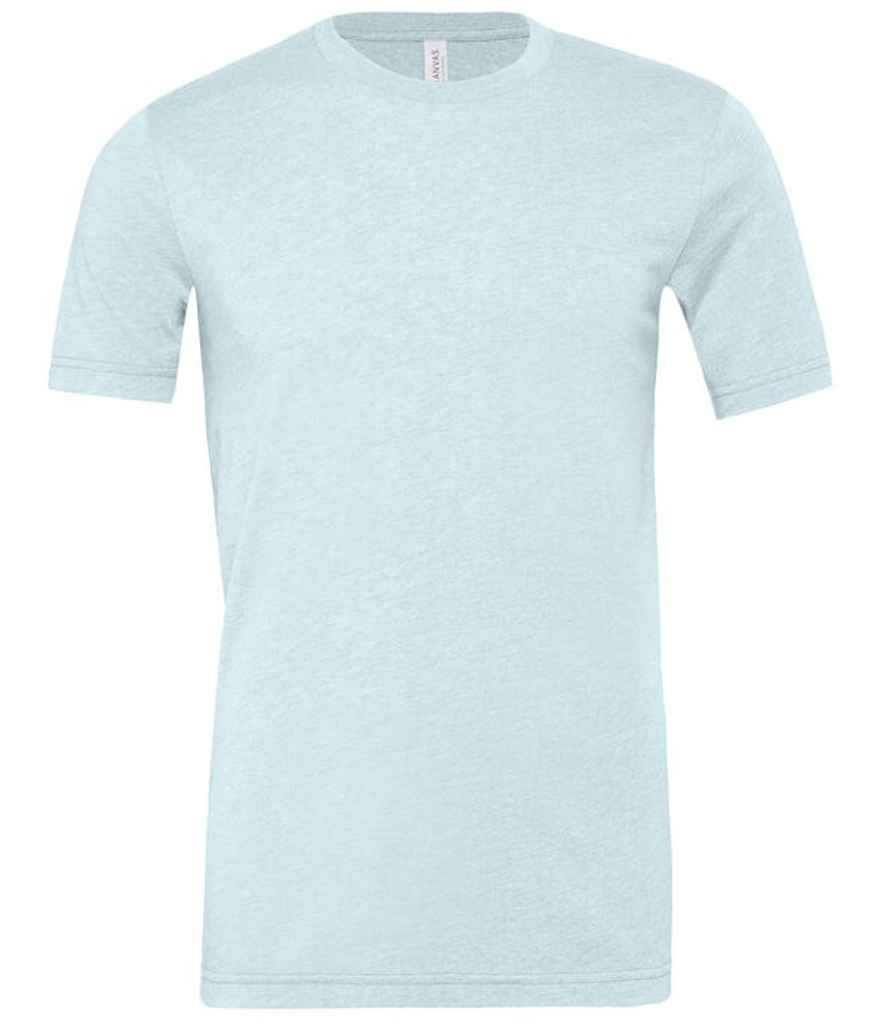 Canvas Unisex Heather CVC T-Shirt - (2nd Colours) in Heather Prism Ice Blue by Bella+Canvas — Custom branded clothing by Print Press, featuring premium embroidery produced in our specialist print lab in the UK.