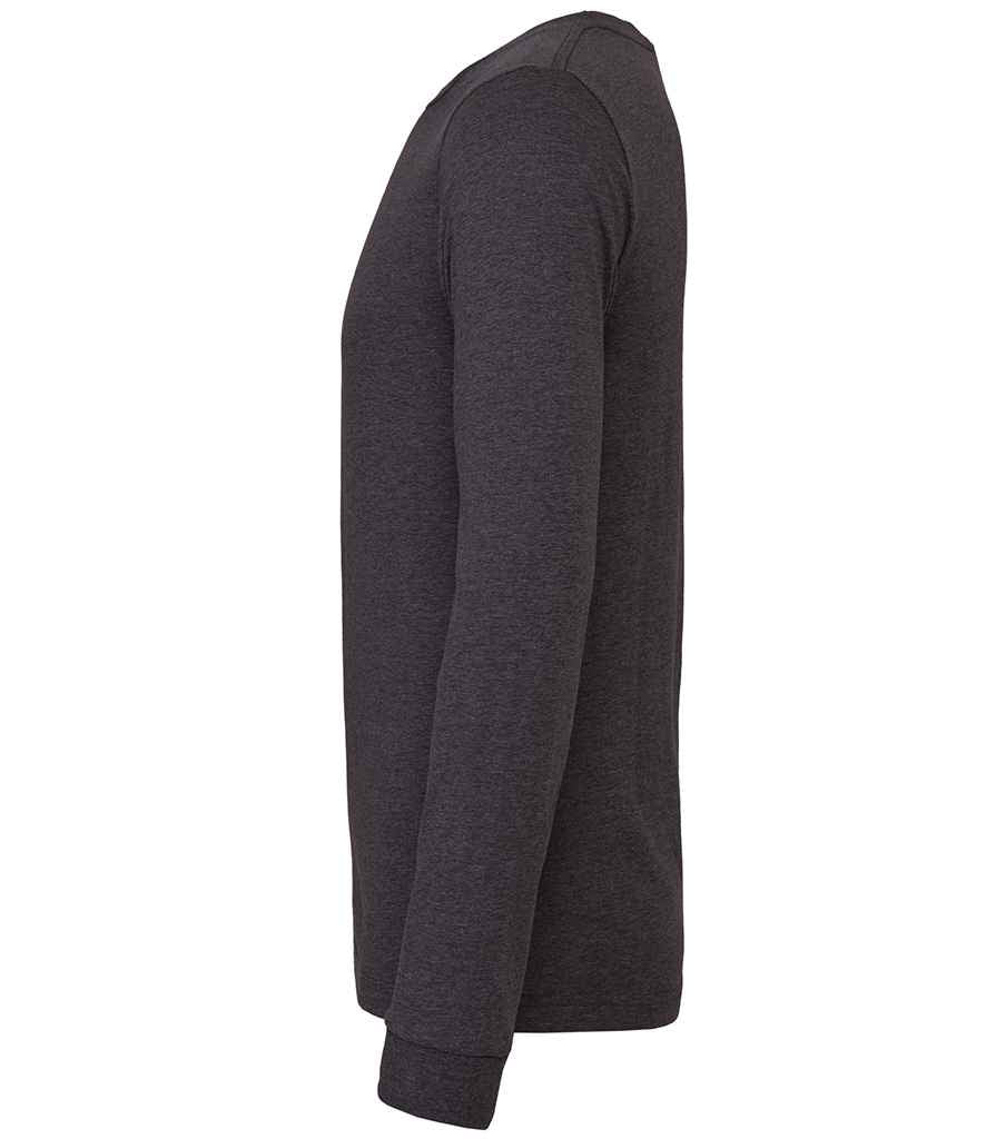 Canvas Unisex Heather CVC Long Sleeve T-Shirt in by Bella+Canvas — Custom branded clothing by Print Press, featuring premium embroidery produced in our specialist print lab in the UK.