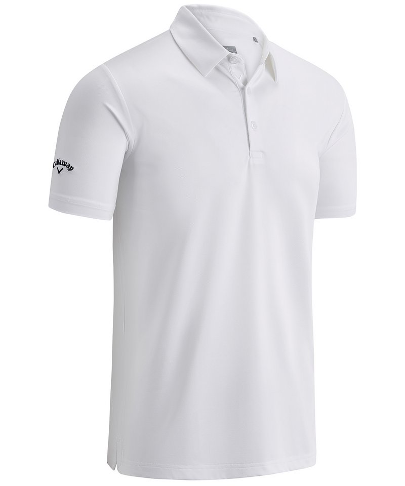 Swing Tech™ Solid Polo in Bright White by Callaway — Custom branded clothing by Print Press, featuring premium embroidery produced in our specialist print lab in the UK.