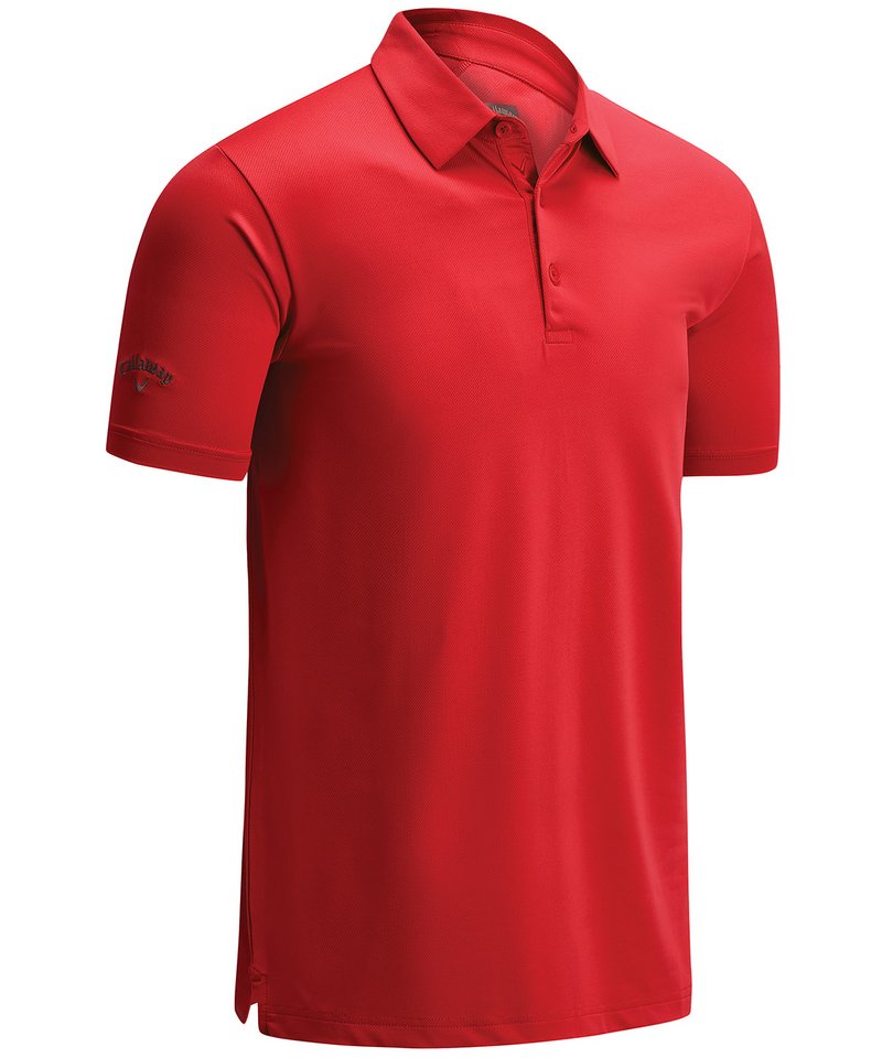 Swing Tech™ Solid Polo in Tango Red by Callaway — Custom branded clothing by Print Press, featuring premium embroidery produced in our specialist print lab in the UK.