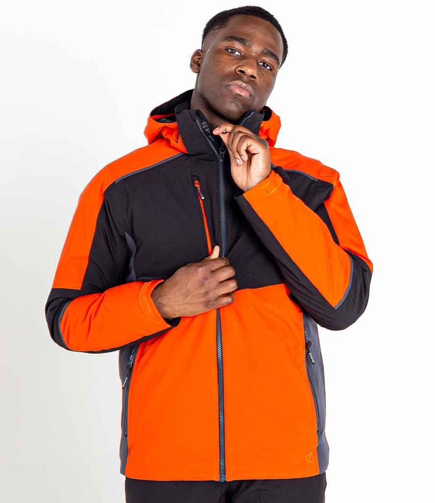 Dare 2b Emulate Wintersport Jacket in Amber Glow Black by Dare 2b — Custom branded clothing by Print Press, featuring premium embroidery produced in our specialist print lab in the UK.