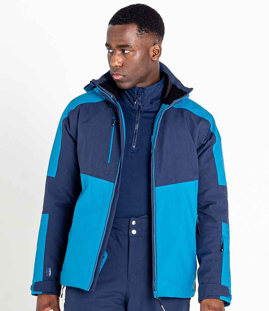 Dare 2b Emulate Wintersport Jacket in Dark Methyl Nightfall Navy by Dare 2b — Custom branded clothing by Print Press, featuring premium embroidery produced in our specialist print lab in the UK.
