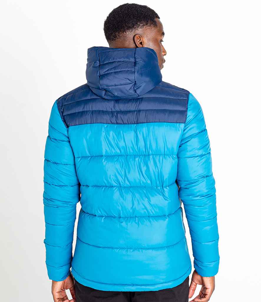 Dare 2b Hot Shot Hooded Baffle Jacket in by Dare 2b — Custom branded clothing by Print Press, featuring premium embroidery produced in our specialist print lab in the UK.