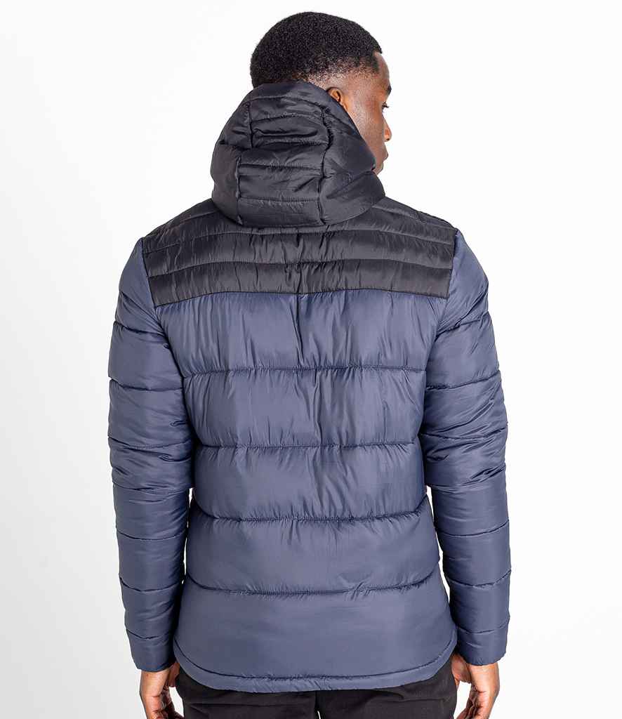 Dare 2b Hot Shot Hooded Baffle Jacket in by Dare 2b — Custom branded clothing by Print Press, featuring premium embroidery produced in our specialist print lab in the UK.