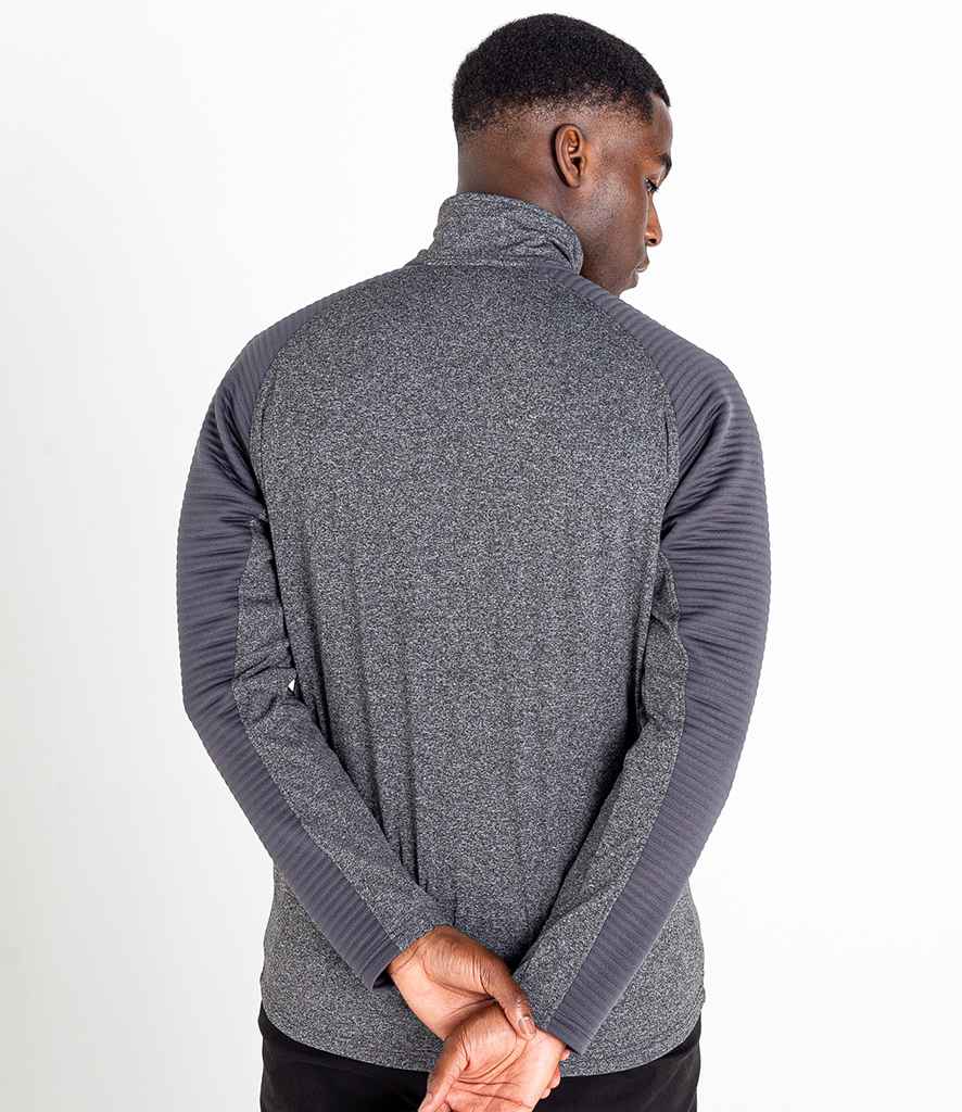 Dare 2b Collective Full Zip Stretch Sweat Jacket in by Dare 2b — Custom branded clothing by Print Press, featuring premium embroidery produced in our specialist print lab in the UK.