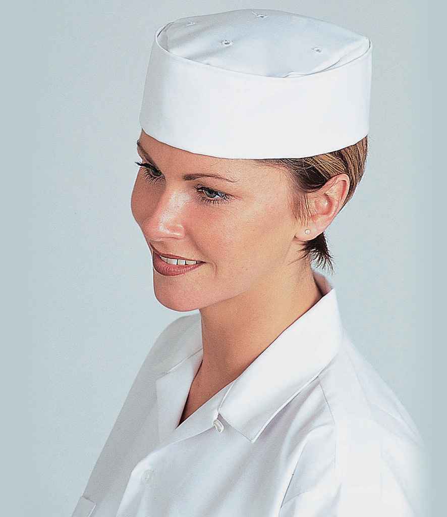 Dennys Skull Cap Double Band in White by Dennys — Custom branded clothing by Print Press, featuring premium embroidery produced in our specialist print lab in the UK.