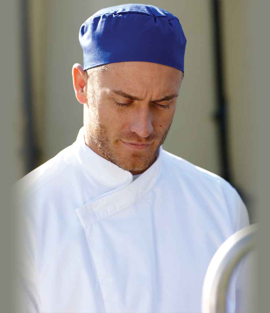 Dennys Skull Cap Single Band in L Red by Dennys — Custom branded clothing by Print Press, featuring premium embroidery produced in our specialist print lab in the UK.