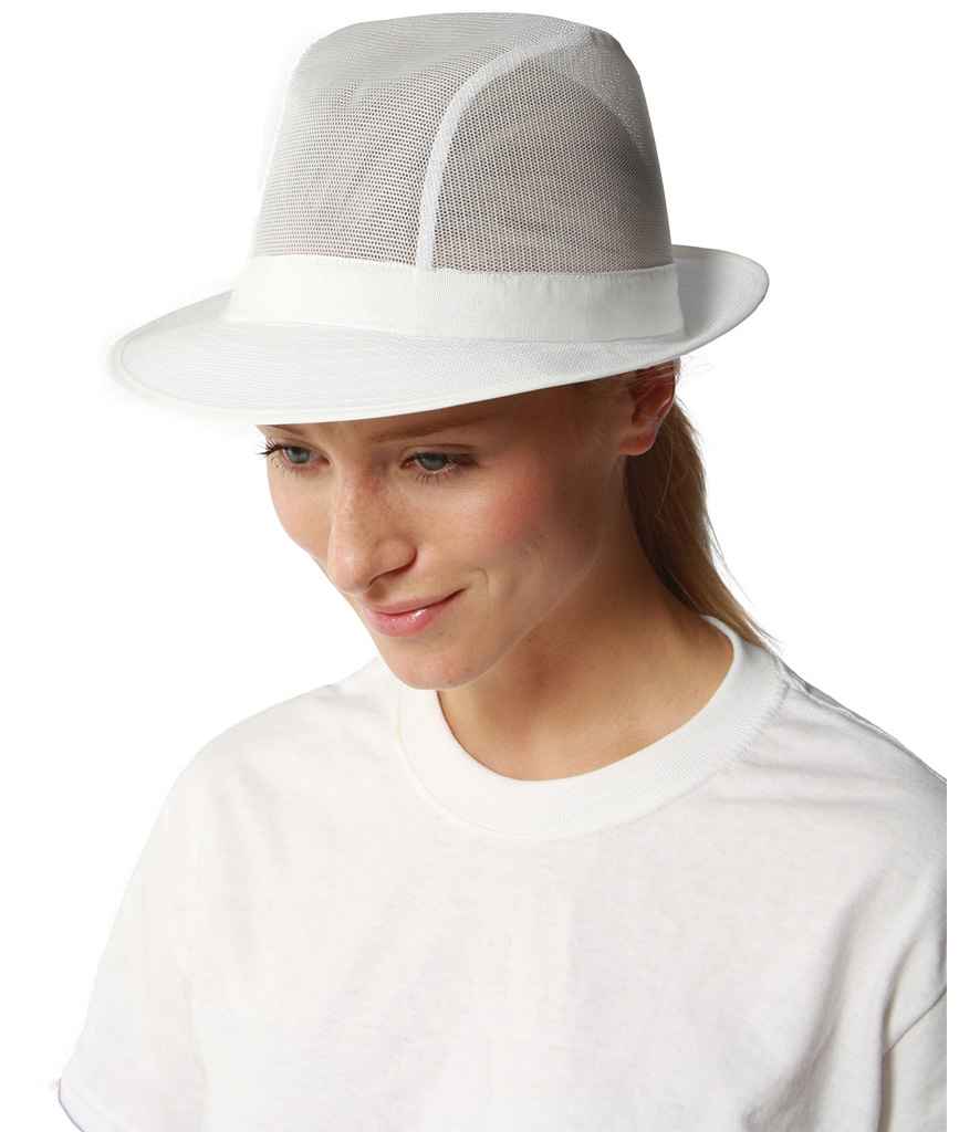 Dennys Unisex Trilby in Black by Dennys — Custom branded clothing by Print Press, featuring premium embroidery produced in our specialist print lab in the UK.