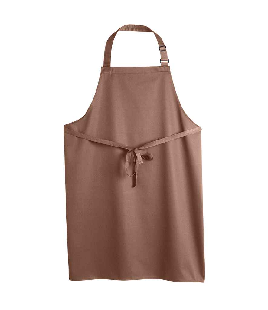 Dennys Polyester Bib Apron in ONE Pebble by Dennys — Custom branded clothing by Print Press, featuring premium embroidery produced in our specialist print lab in the UK.