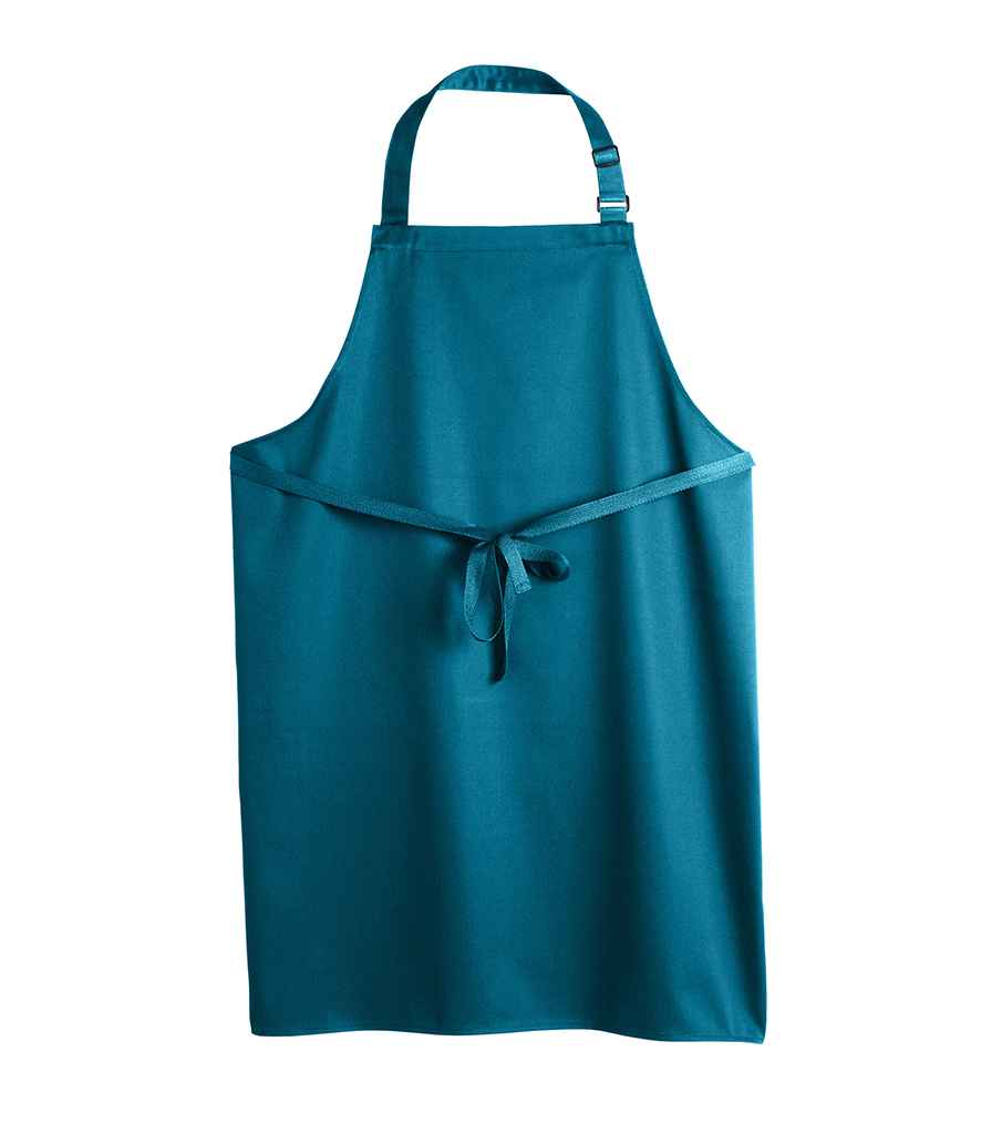 Dennys Polyester Bib Apron in ONE Sea Grass by Dennys — Custom branded clothing by Print Press, featuring premium embroidery produced in our specialist print lab in the UK.