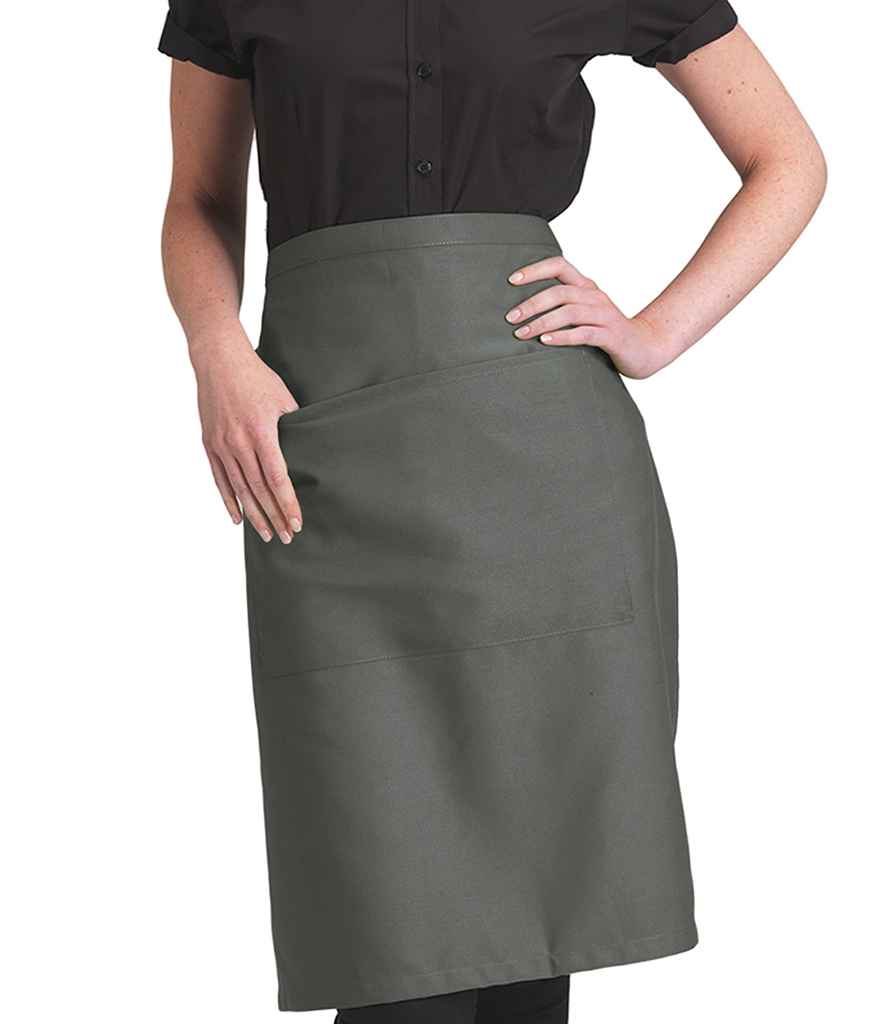 Dennys Polyester Waist Apron with Pocket in ONE by Dennys — Custom branded clothing by Print Press, featuring premium embroidery produced in our specialist print lab in the UK.