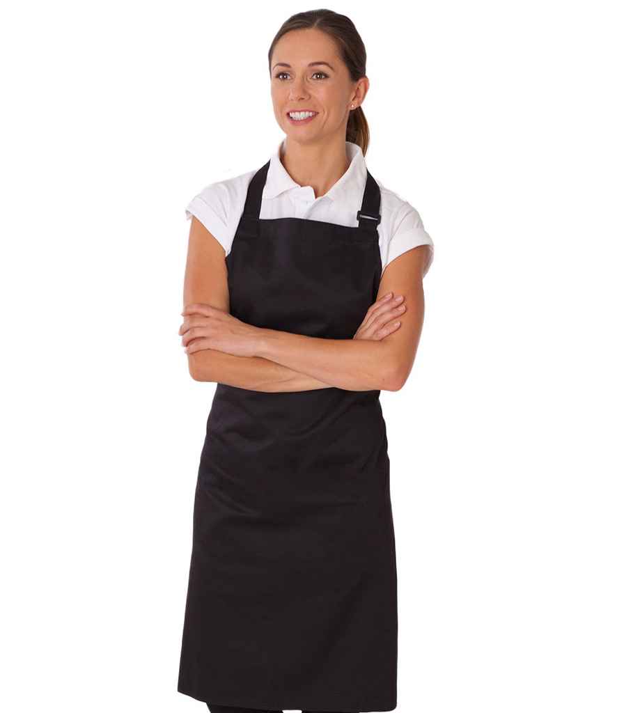 Dennys Low Cost Apron in ONE Black by Dennys — Custom branded clothing by Print Press, featuring premium embroidery produced in our specialist print lab in the UK.