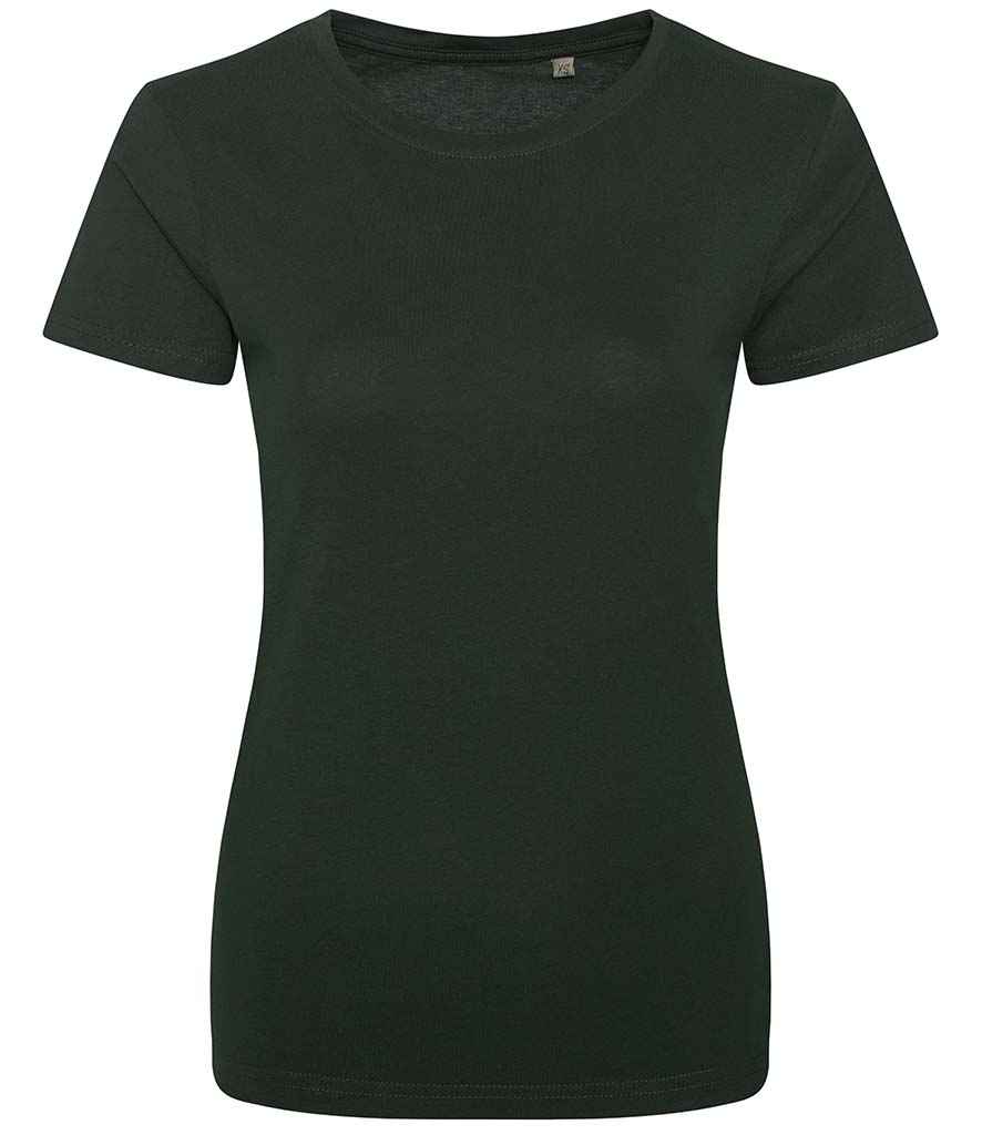 Ecologie Ladies Cascades Organic T-Shirt in Bottle Green by Ecologie — Custom branded clothing by Print Press, featuring premium embroidery produced in our specialist print lab in the UK.