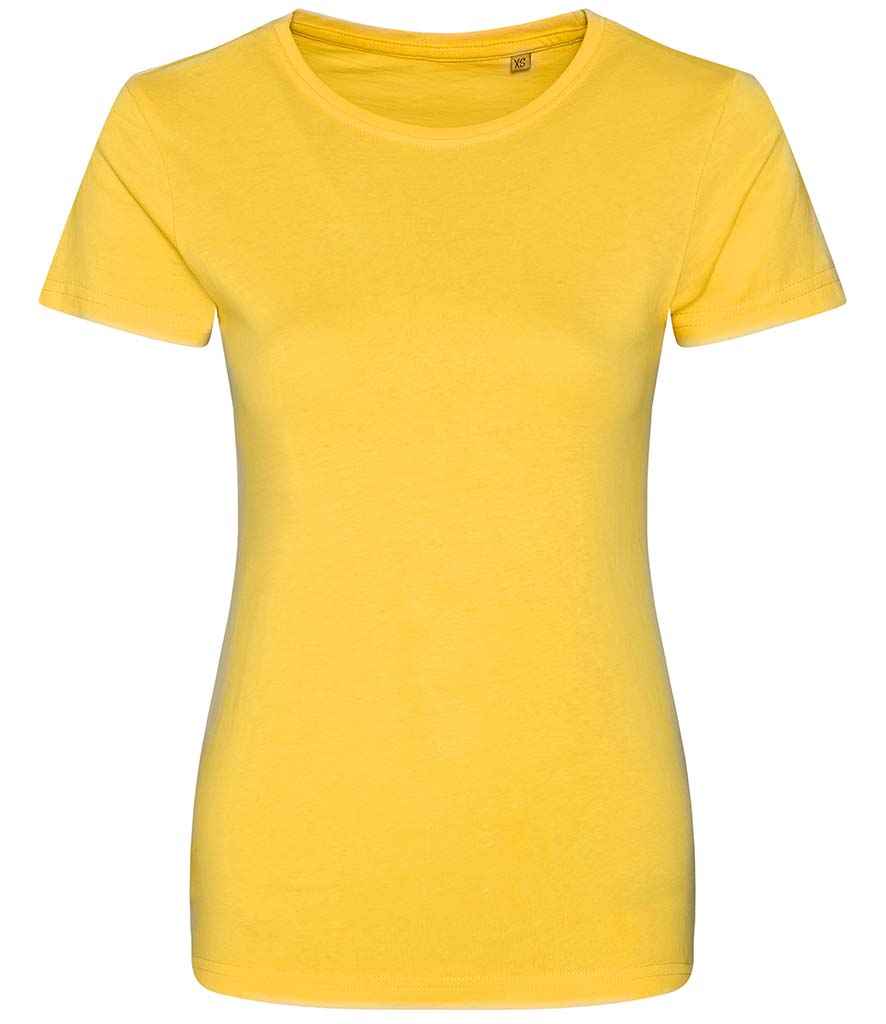 Ecologie Ladies Cascades Organic T-Shirt in Sun Yellow by Ecologie — Custom branded clothing by Print Press, featuring premium embroidery produced in our specialist print lab in the UK.