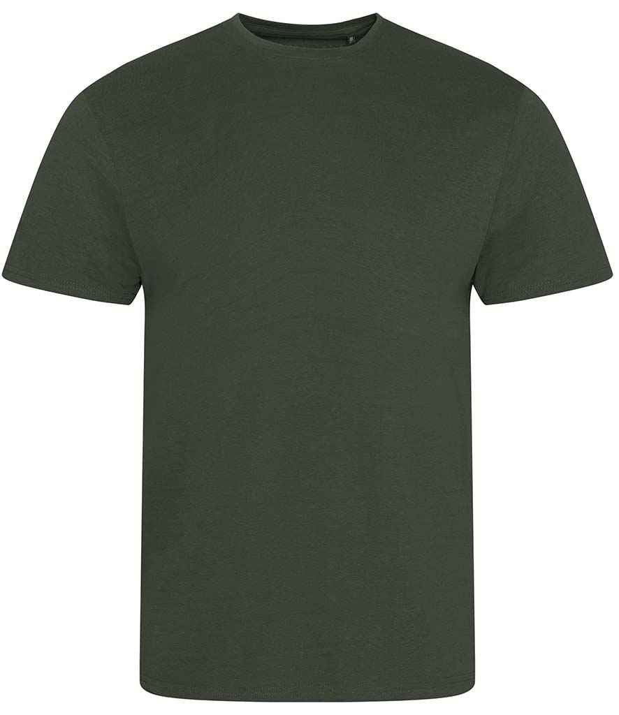 Ecologie Cascades Organic T-Shirt in Olive Green by Ecologie — Custom branded clothing by Print Press, featuring premium embroidery produced in our specialist print lab in the UK.