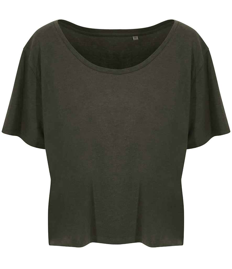 Ecologie Ladies Daintree EcoViscose Cropped T-Shirt in by Ecologie — Custom branded clothing by Print Press, featuring premium embroidery produced in our specialist print lab in the UK.