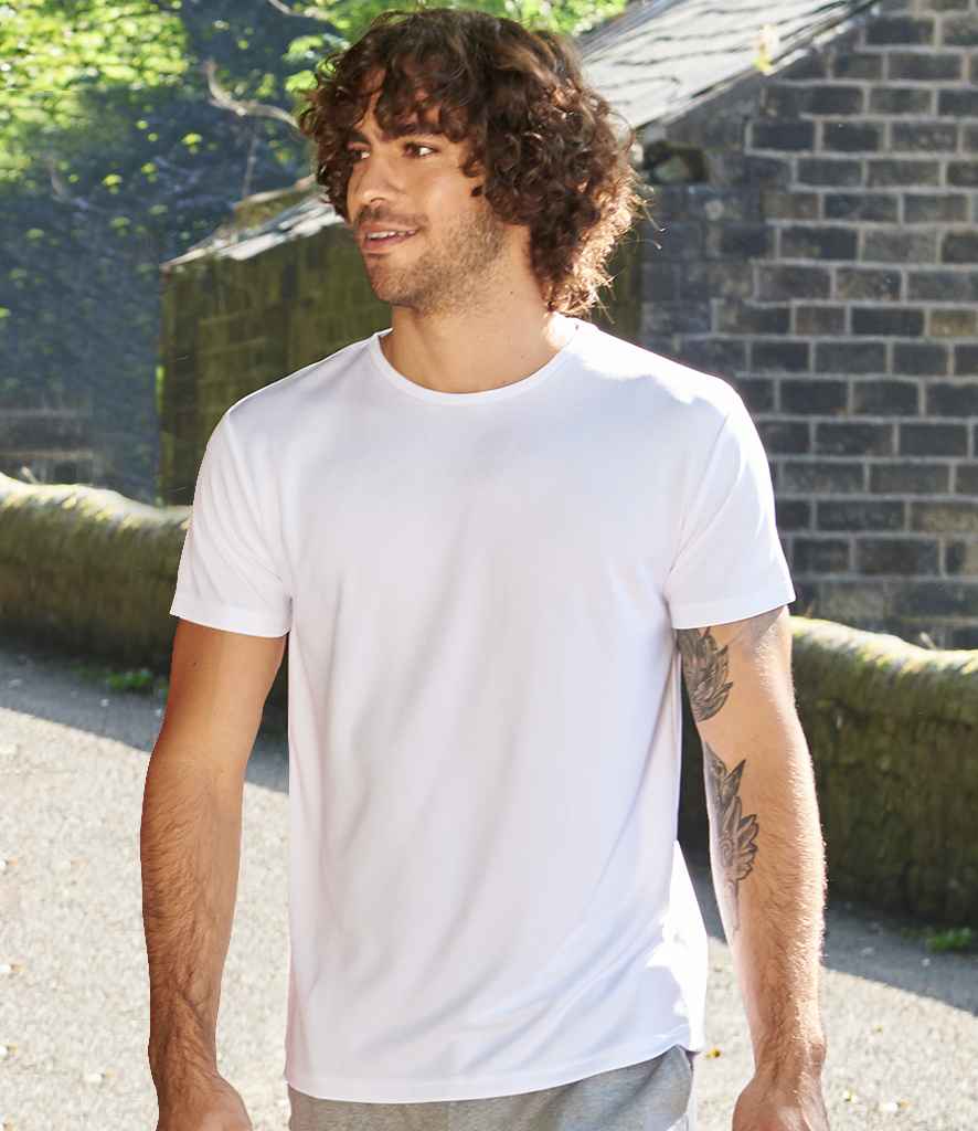 Ecologie Ambaro Recycled Sports T-Shirt in Arctic White by Ecologie — Custom branded clothing by Print Press, featuring premium embroidery produced in our specialist print lab in the UK.
