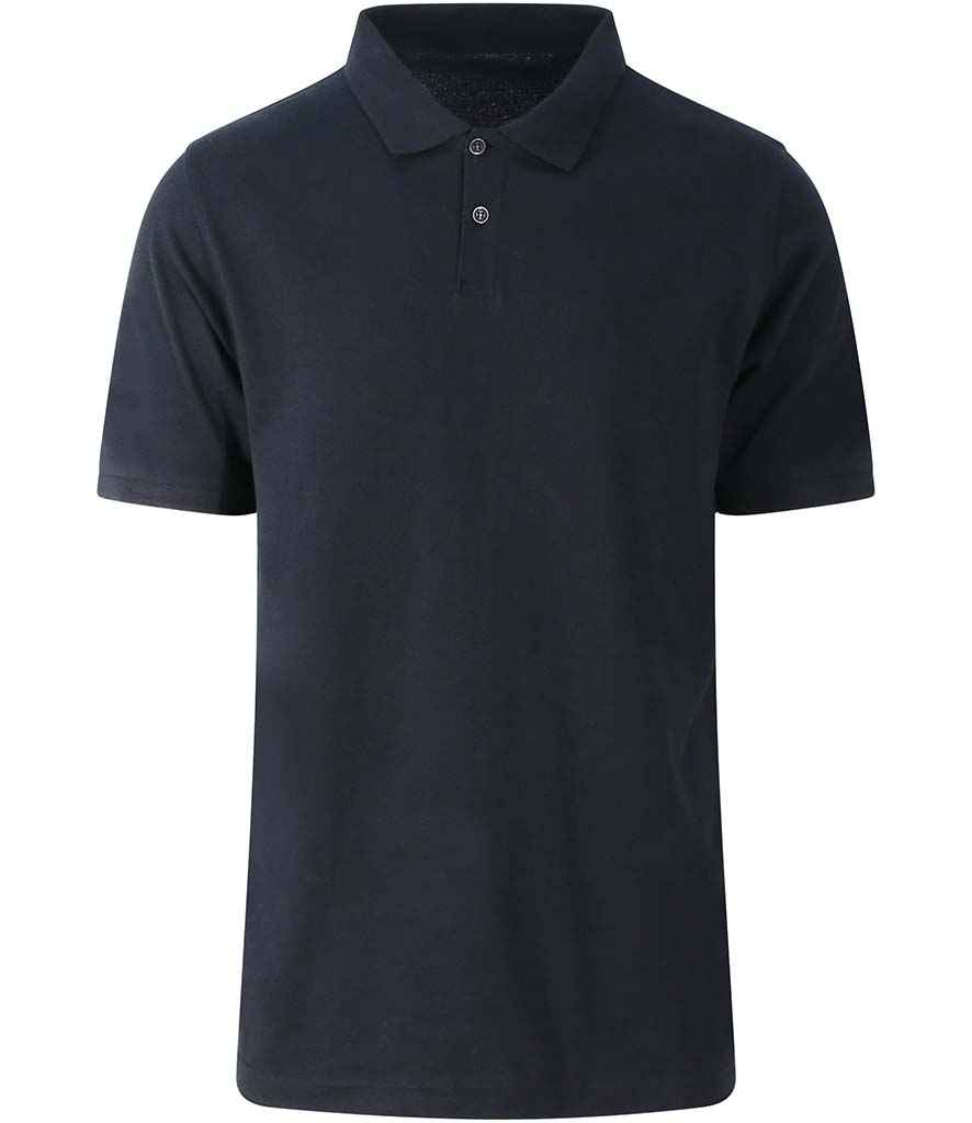 Ecologie Etosha Organic Piqué Polo Shirt in Jet Black by Ecologie — Custom branded clothing by Print Press, featuring premium embroidery produced in our specialist print lab in the UK.
